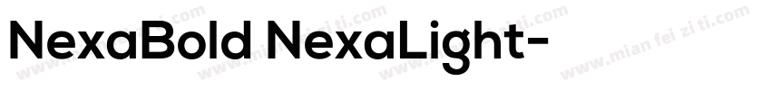 NexaBold NexaLight字体转换